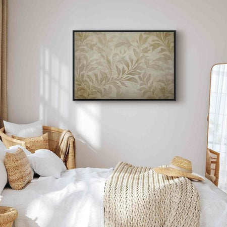 Quadro Foglie rampicanti beige