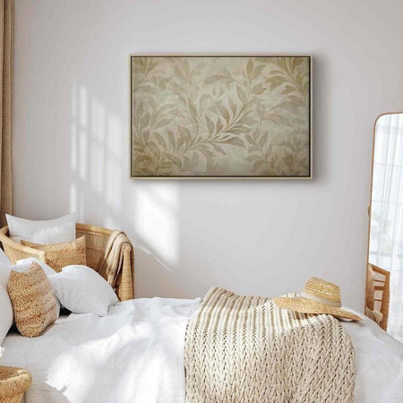 Quadro Foglie rampicanti beige