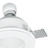 Faretto a Incasso Scomparsa Controsoffitto Tondo Gesso Verniciabile diffusore Vetro GU10