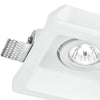 Incasso Scomparsa Controsoffitatura Faretto Orientabile Quadrato Gesso Verniciabile GU10