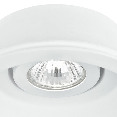 Faretto Incasso Scomparsa Gesso Verniciabile Tondo Orientabile Cartongesso GU10