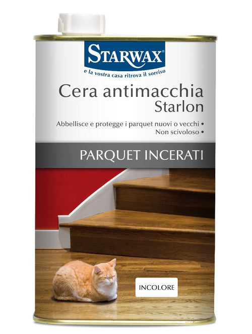 STARWAX - CERA ANTIMACCHIA STARLON PARQUET INCERATI 1lt - INCOLORE