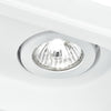 Incasso Scomparsa 2 Faretti Orientabili Gesso Verniciabile Controsoffitto GU10