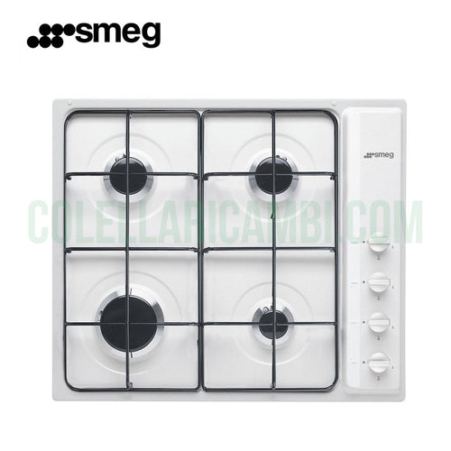 Piano di Cottura Smeg 4 Fuochi Bianco Smaltato