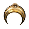 MARINE SERRE Recycled Pewter Moon Stud in Gold da donna