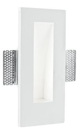 Faretto Gesso Verniciabile Rettangolare Incasso Scomparsa Parete Cartongesso GU10 mini