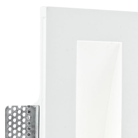 Faretto Gesso Verniciabile Rettangolare Incasso Scomparsa Parete Cartongesso GU10 mini