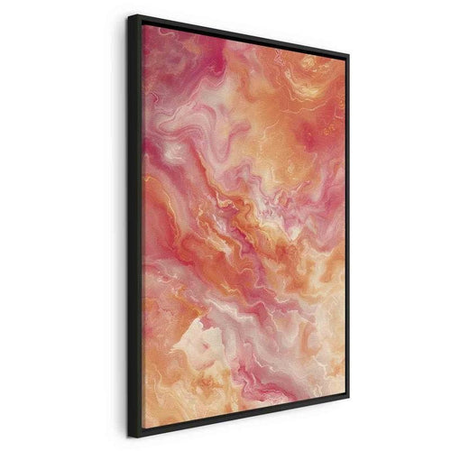 Quadro - Fiery Colors - Dynamic Shapes in Colors of Fire and Pink