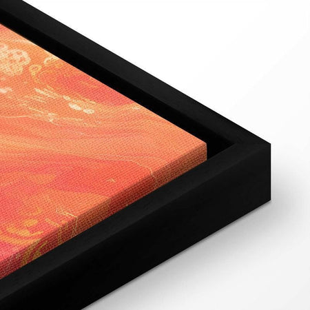 Quadro - Fiery Colors - Dynamic Shapes in Colors of Fire and Pink