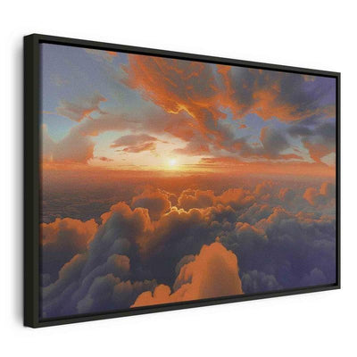 Quadro - When Dawn Tickles the Clouds: A Spectacle of Colors on the Morning Sky