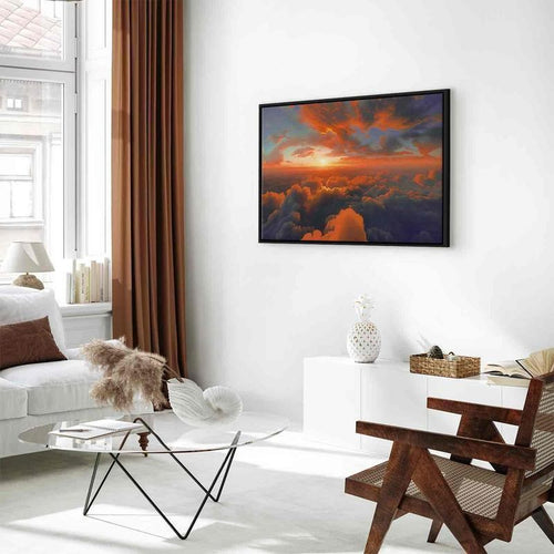 Quadro - When Dawn Tickles the Clouds: A Spectacle of Colors on the Morning Sky