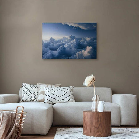 Quadro - Aerial Landscapes: Rays Lighting Up Fluffy Cloud Formations