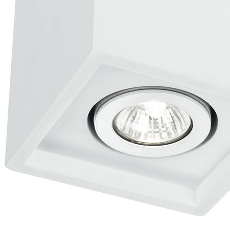 Faretto Cubico Orientabile Gesso Verniciabile GU10
