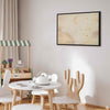 Quadro - Bright Night - Moon Accompanied by Many Stars on a Light Background