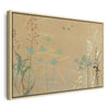 Quadro - Tiny Bird - Colorful Grasses in Golden Shades of Sunset