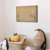 Quadro - Tiny Bird - Colorful Grasses in Golden Shades of Sunset