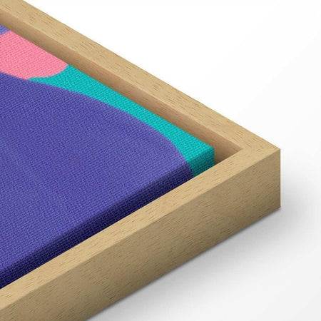 Quadro - Colorful Tiger - Intense Colors of a Tiger Surrounded by Tropical Plants