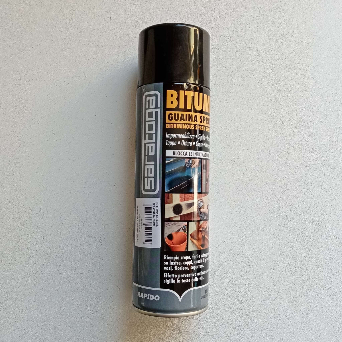 Saratoga Bitumi' 500ml guaina nera impermeabilizzante sigillante spray ...