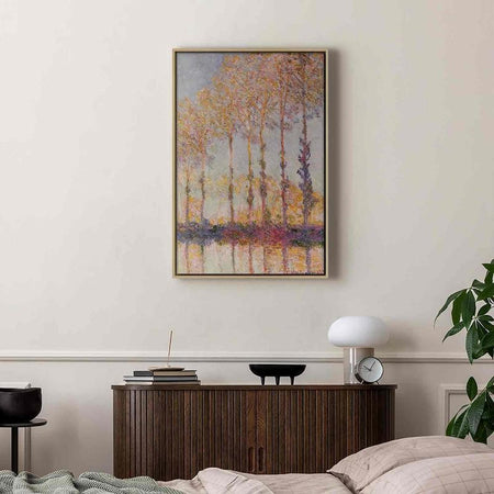 Quadro - Poplars on the Bank of the River Epte
