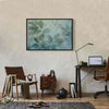 Quadro - Large Leaves in Shades of Green-Mint: Botanical Motif