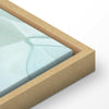 Quadro - Large Leaves in Shades of Green-Mint: Botanical Motif