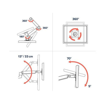 LX DESK MOUNT LCD ARM