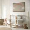 Quadro - Rainy June - Colorful Rainbow Emerging from Clouds on a Bright Background