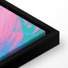 Quadro - Pink Flamingo - Abstract Flamingo Against Palms and Ice Cubes