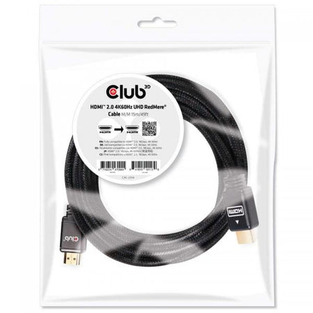 CLUB3D HDMI 2.0 4K60Hz RedMere cable 15m/49.2ft (Club 3D CAC-2314 - HDMI med Ethernet-k)