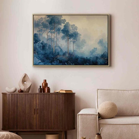 Quadro Foresta blu fatata