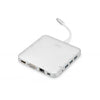 Docking Station universale, USB tipo C, MicrOSD, SD/MMC, VGA, HDMI Alluminio, argento