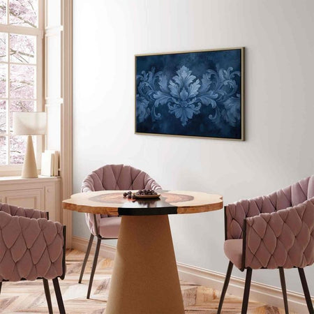 Quadro eleganza in blu e tonalità fredde