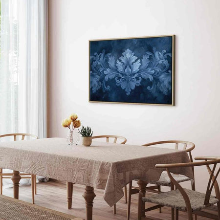Quadro eleganza in blu e tonalità fredde