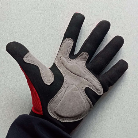 Benman guanti da lavoro con supporto in pelle sintetica e tessuto - polsino con chiusura a strappo