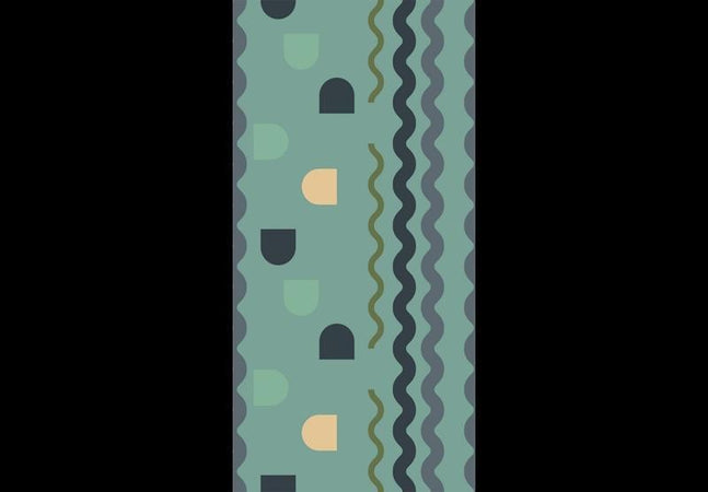 Tappezzeria murale - Mint Wave