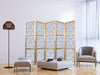 Paravento giapponese Fiori blu stile vintage 5 ante