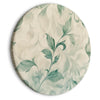 Quadro rotondo - Watercolor Botanical Motif: Delicate Green-Beige Leaves