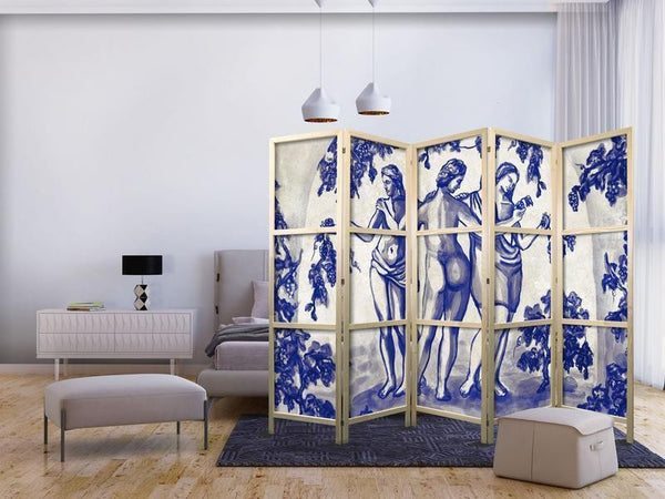 Paravento giapponese - The Three Graces - Women Among Vineyards Inspired by Ancient Painting