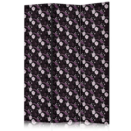 Paravento - Birds Among Flowers - Pheasants Amidst Peonies - Purple