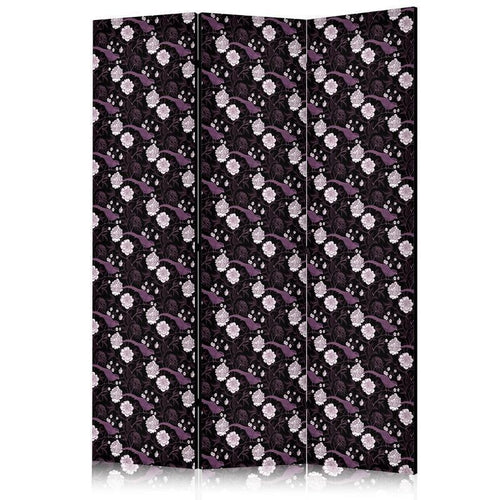 Paravento - Birds Among Flowers - Pheasants Amidst Peonies - Purple