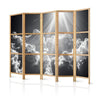 Paravento giapponese - Hope in the Clouds: Inspiring Rays of the Sun – Awaken Emotions