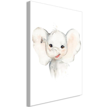 Quadro - Happy Elephant (1 Part) Vertical
