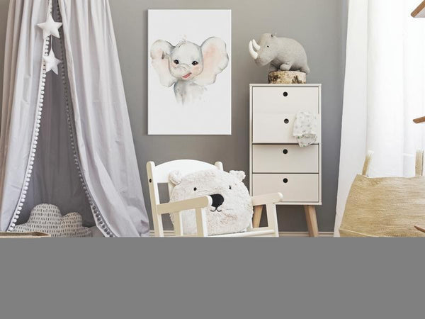 Quadro - Happy Elephant (1 Part) Vertical