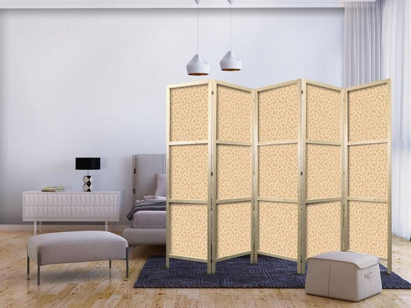 Paravento giapponese - Tiny Dots - Optimistic Pattern in Peach Colors
