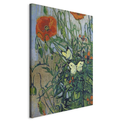 Quadro - Poppies and Butterflies