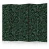 Paravento - Dense Vegetation - Botanical Patterns in Illustrative Style Green