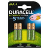 Confezione 4 batterie Ricaricabili MINISTILO DURACELL LR03 - Tipo MiniStilo AAA - 900 mah