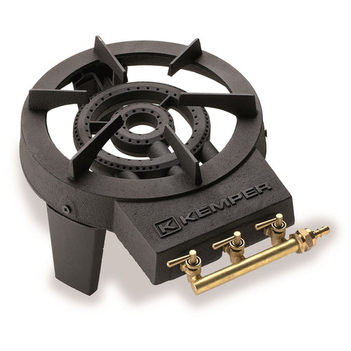 Kemper 104988 fornellone da 8,6Kw a 3 fuochi con 3 piedi di appoggio