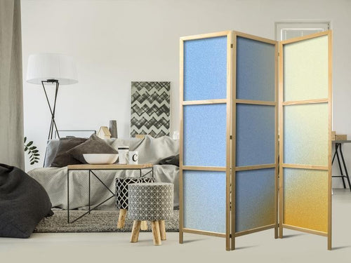 Paravento giapponese - Energetic Gradient - Gradient Composition in Vibrant Colors