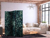 Paravento - Oriental Carpet Pattern - Emerald Ornaments and Rubbed Patterns